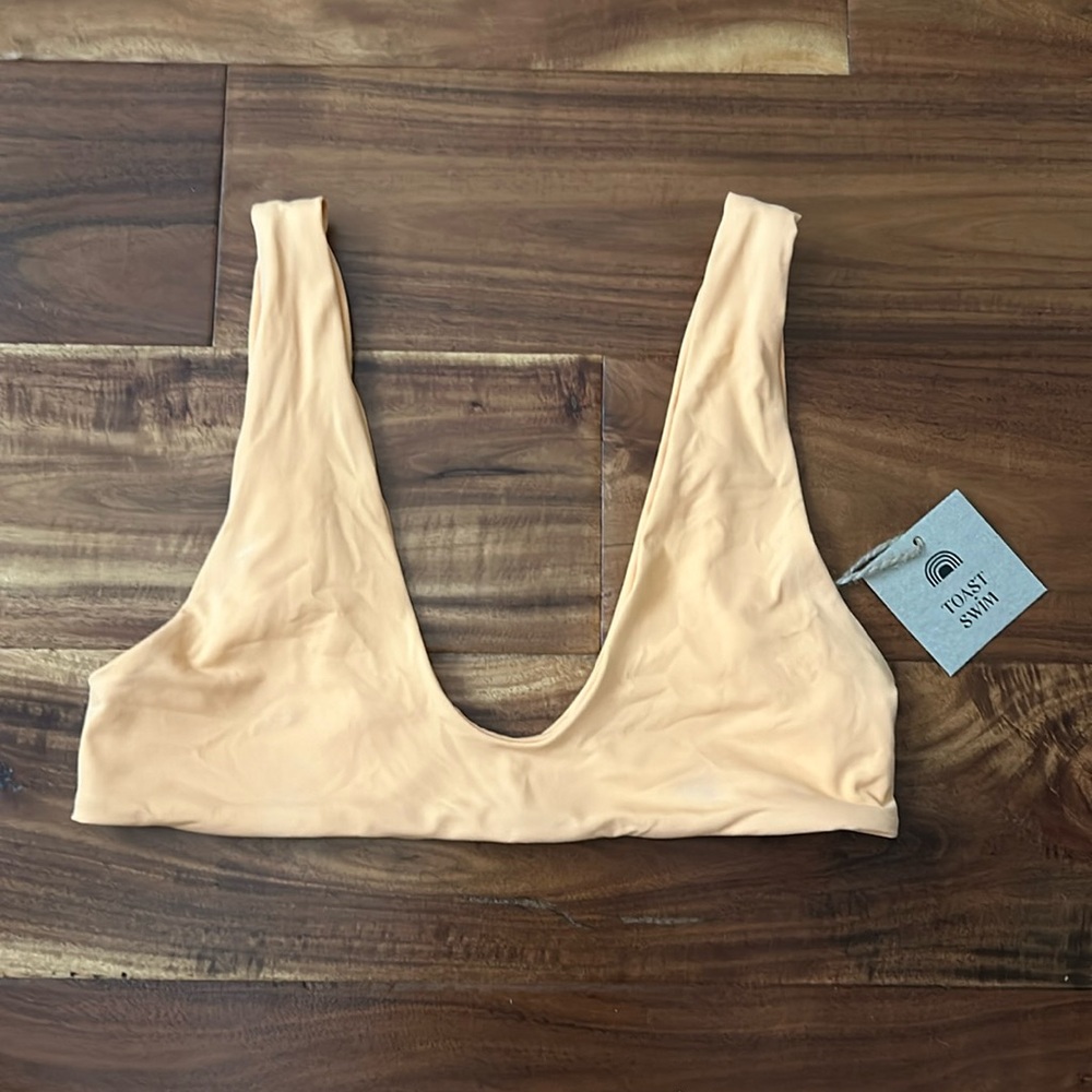 Toast Swim Signature Scoop bikini top XS NWT